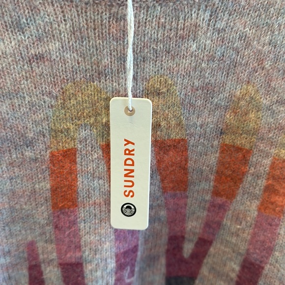 Sundry Womens by Anthropology Love Oversized V Neck Sweater - Picture 11 of 15